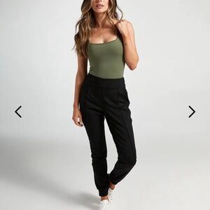 BYLT Basics Black Tapered Jogger Pants